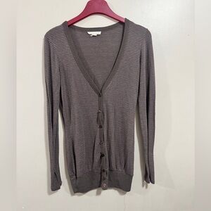 Derek Heart Stipped Y2K Style Cardigan Woman’s Size Small